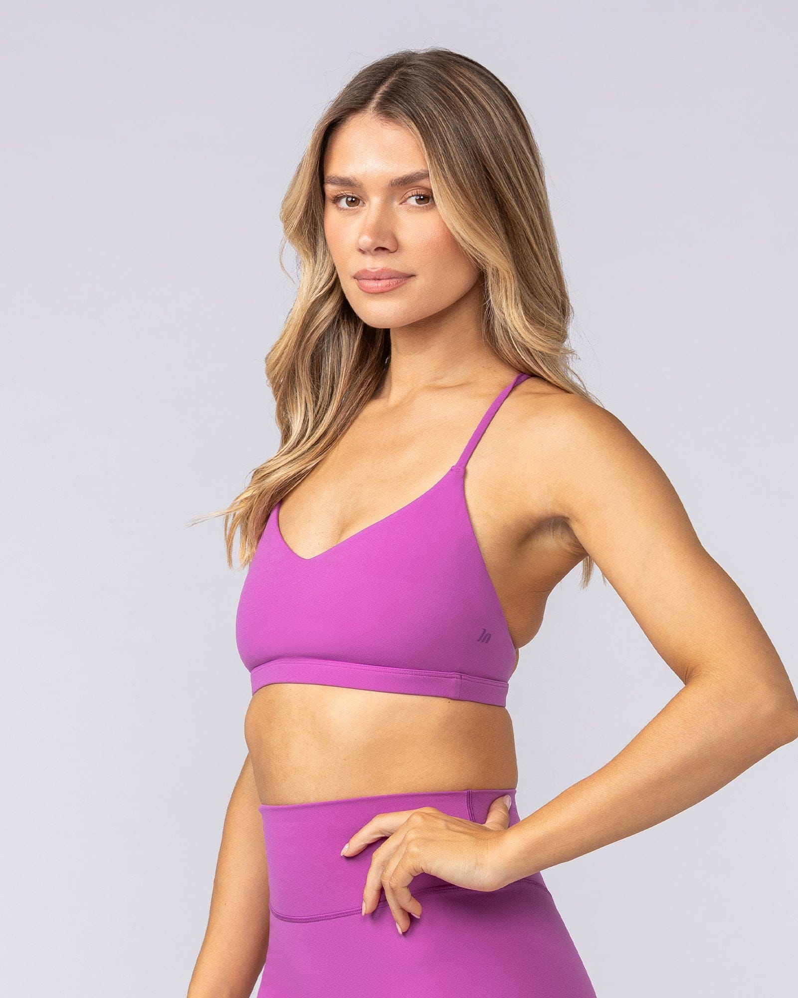 Body Bralette Vivid Violet - Muscle Nation women's bralette, view 3