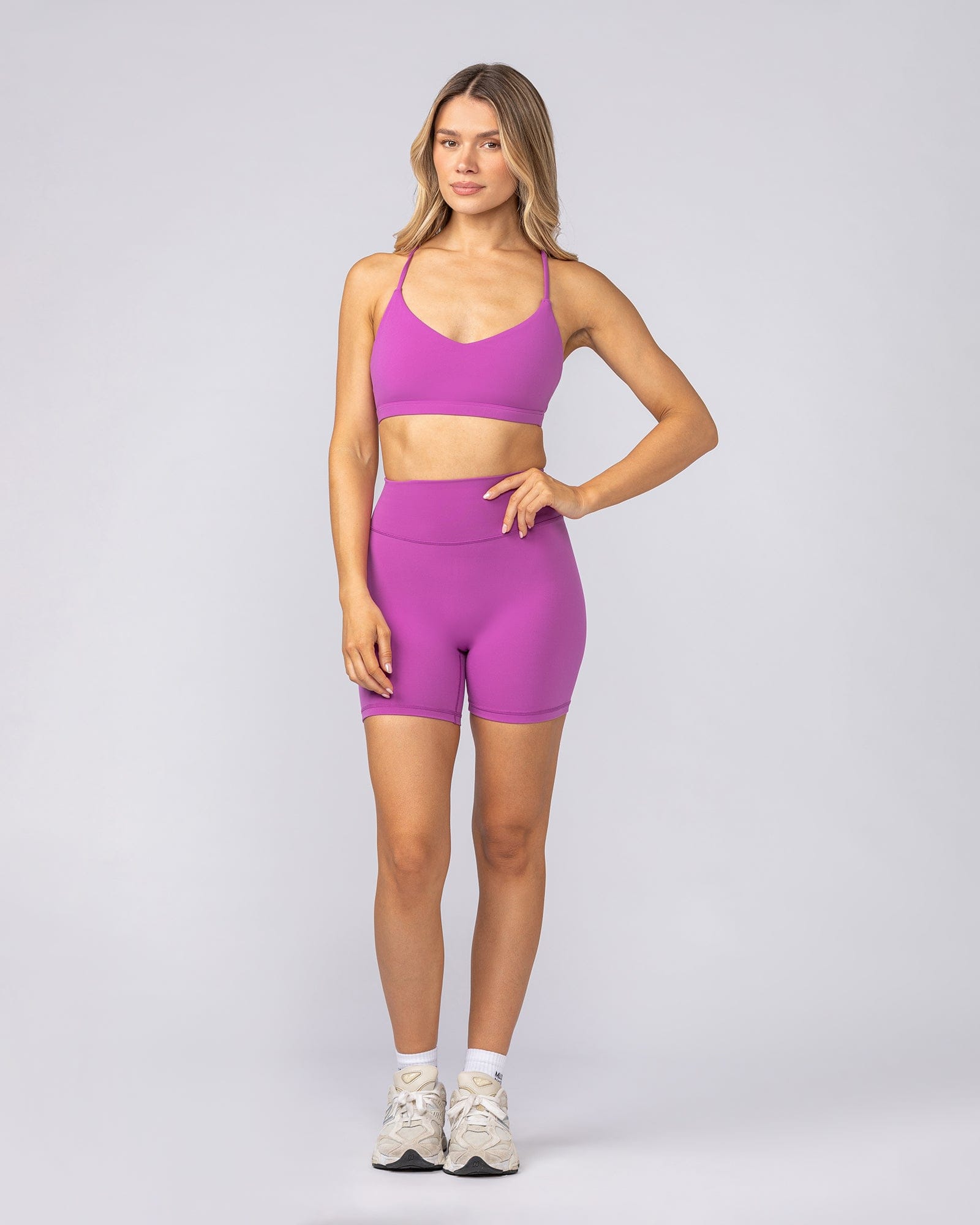 Body Bralette Vivid Violet - Muscle Nation women's bralette, view 5