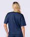 Boxy Training Tee Navy - Muscle Nation women's gym tee, view 4