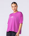Boxy Training Tee Radiant Orchid - Muscle Nation women's gym tee, view 5
