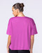 Boxy Training Tee Radiant Orchid - Muscle Nation women's gym tee, view 6