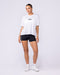 Boxy Training Tee White - Muscle Nation women's gym tee, view 6