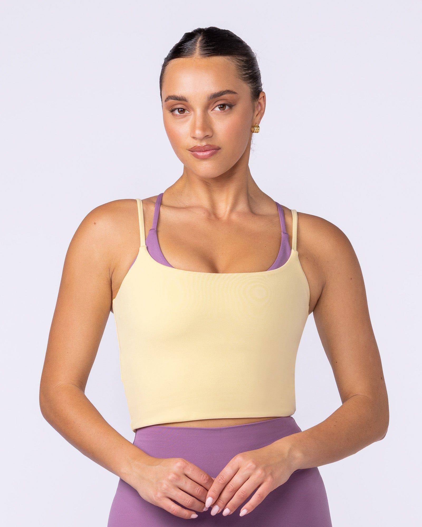 Cami Active Tank Panna Cotta - Muscle Nation women's tank top