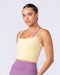 Cami Active Tank Panna Cotta - Muscle Nation women's tank top, view 3