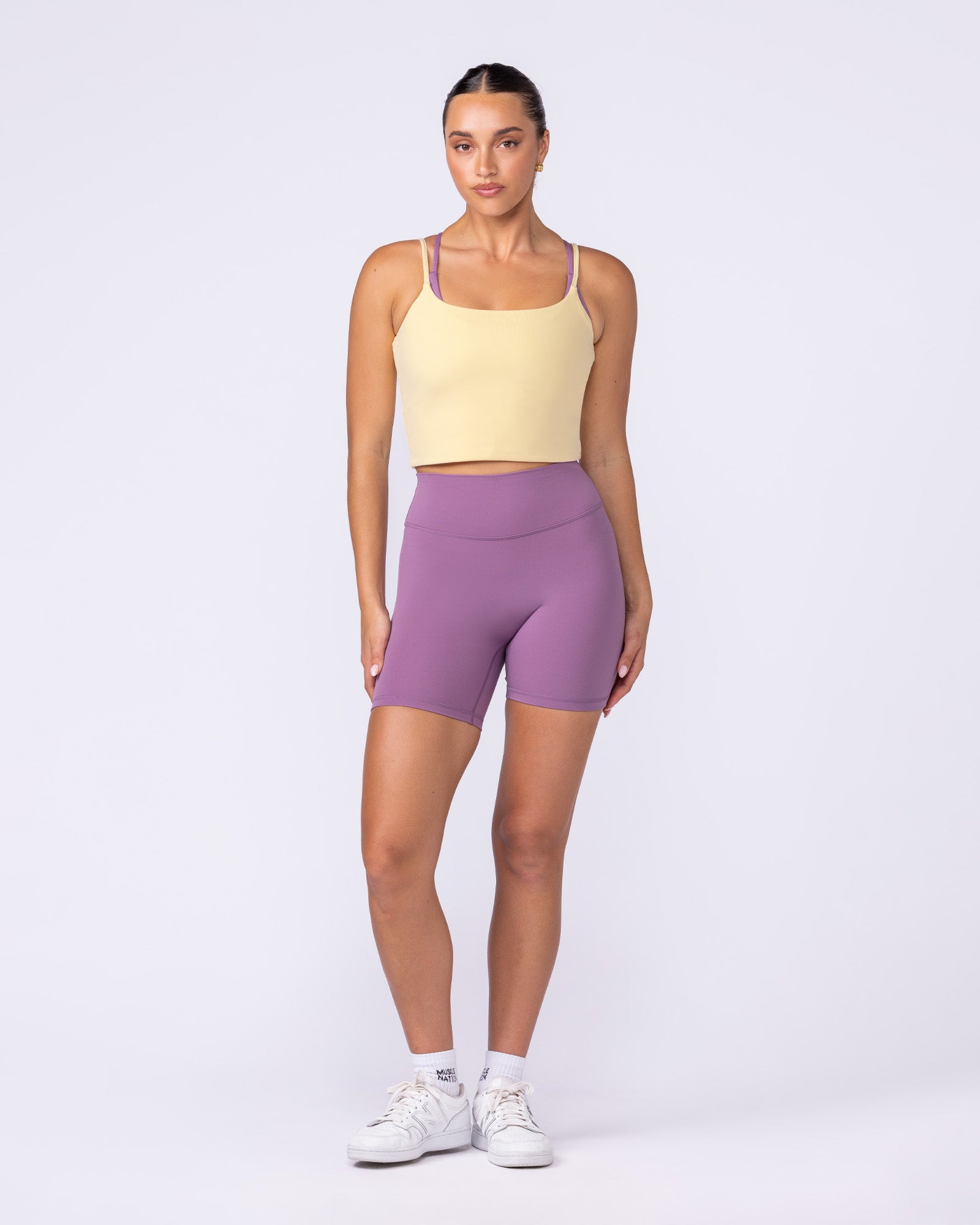 Cami Active Tank Panna Cotta - Muscle Nation women's tank top, view 5