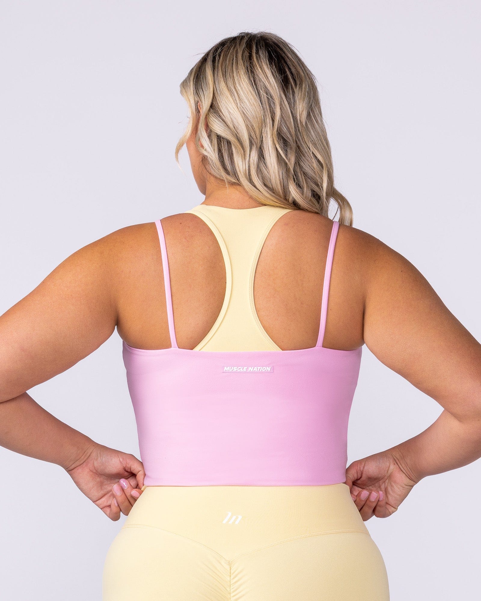 Cami Active Tank Pink Pony - Muscle Nation women's tank top, view 4