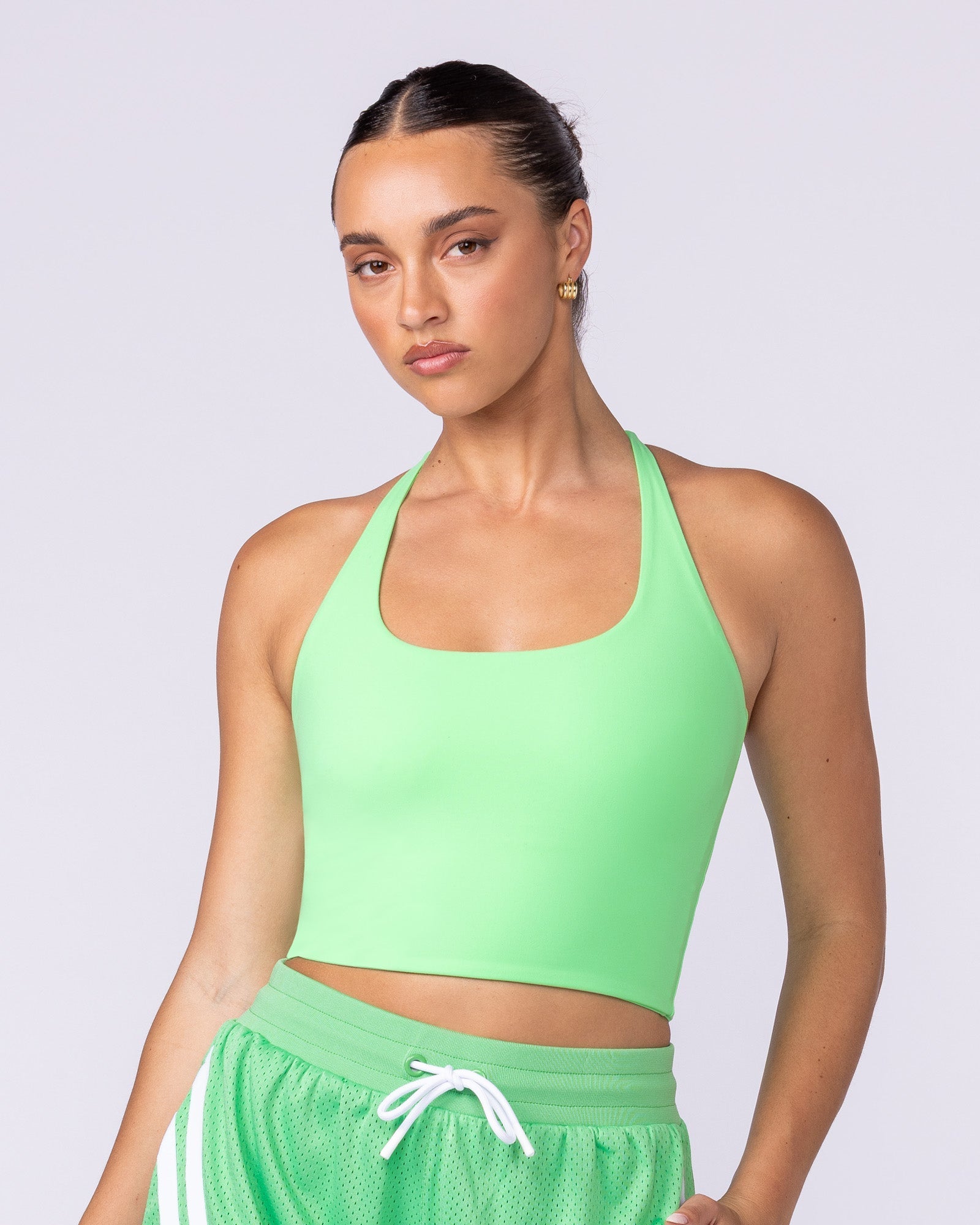 Captivate Bra Tank Key Lime - Muscle Nation women's tank top
