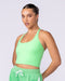 Captivate Bra Tank Key Lime - Muscle Nation women's tank top, view 3