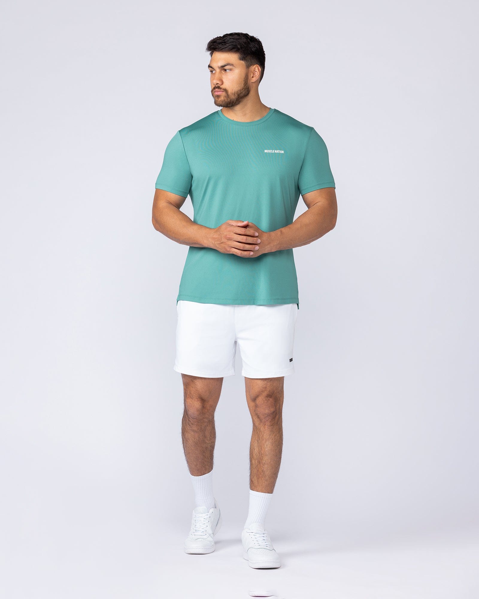 Climaflex Active Tee in Alpine - Muscle Nation men's training tee, view 5