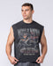 Cobras Boxy Muscle Tank - Washed Black