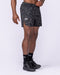 Compete 3" Run Shorts Tree Camo Monochrome - Muscle Nation men's running shorts