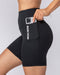 Core Pocket Bike Shorts Black - Muscle Nation women's bike shorts