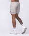 Daily Cargo 5" Shorts Washed Tree Camo Cream - Muscle Nation men's cargo shorts, view 2