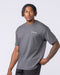 Daily Regular Fit Tee in Tornado - Muscle Nation men's gym tee, view 3