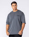 Division Oversized Tee - Washed Dark Tornado