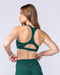 Drew Rib Bra Evergreen - Muscle Nation women's sports bra, view 2
