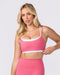 Duo Bralette White/Petal - Muscle Nation women's bralette, view 3