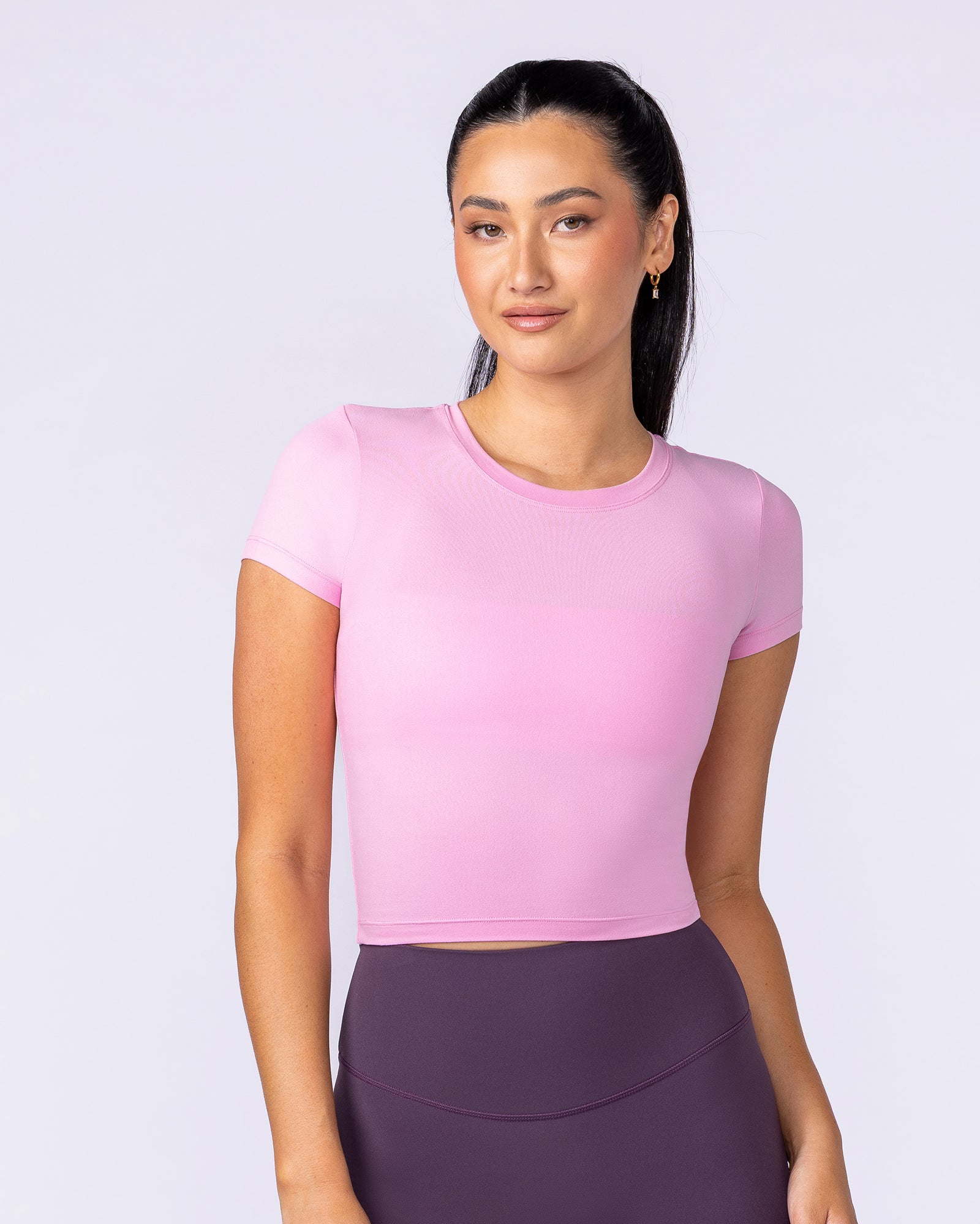 Essential Cropped Tee Pink Pony - Muscle Nation women's top