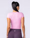 Essential Cropped Tee Pink Pony - Muscle Nation women's top, view 2