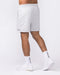 Essential Sweat 5" Shorts Grey Marl - Muscle Nation men's sweat shorts, view 2