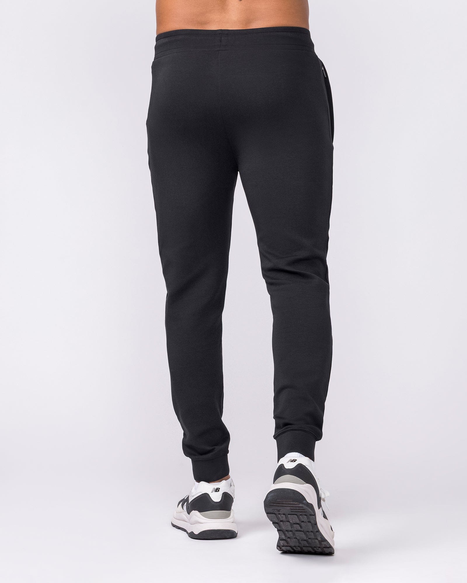 Essential Tech Pants Black - Muscle Nation men's trackpants, view 5