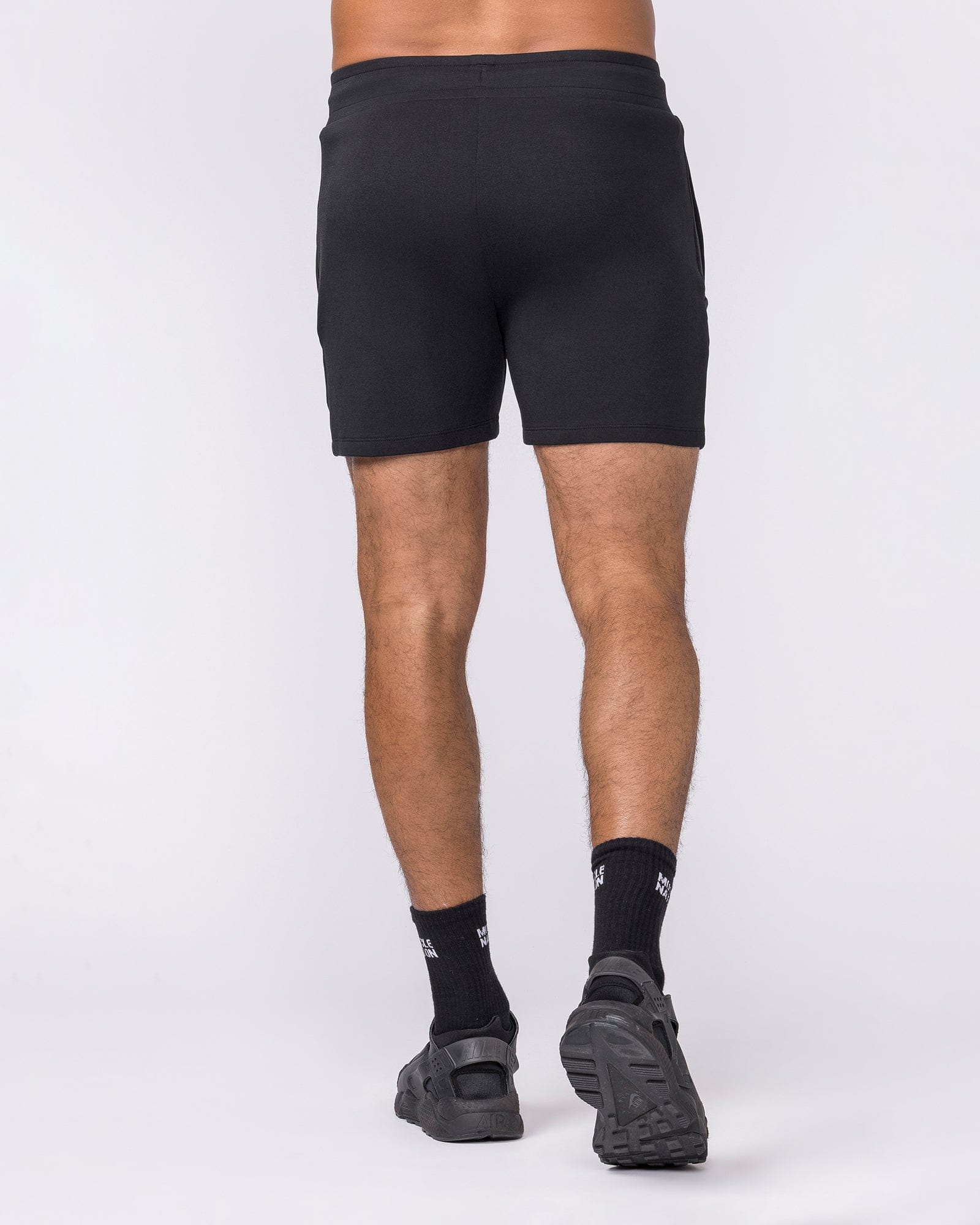 Essential Tech Shorts Black - Muscle Nation men's gym shorts, view 5
