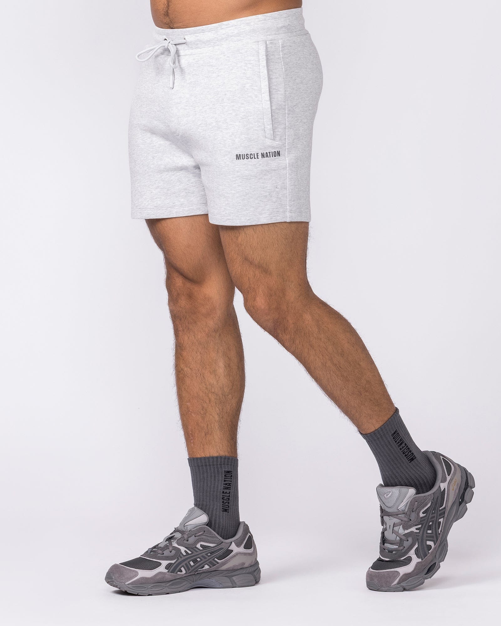 Essential Tech Shorts - Grey Marl