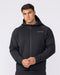Essential Tech Zip Hoodie - Black