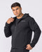 Essential Tech Zip Hoodie - Black
