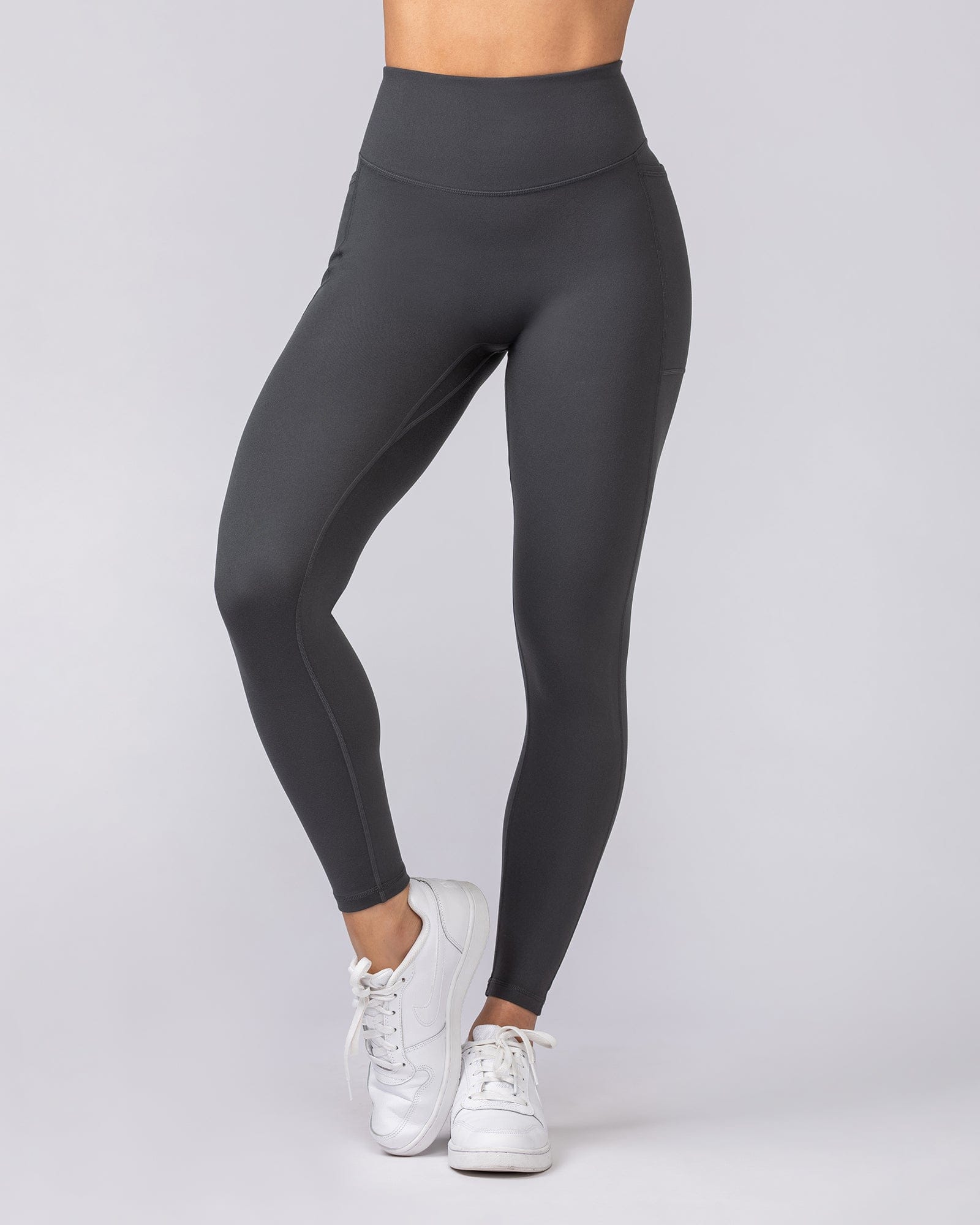 Everyday Pocket Ankle Length Leggings Granite - Muscle Nation women's leggings, view 4