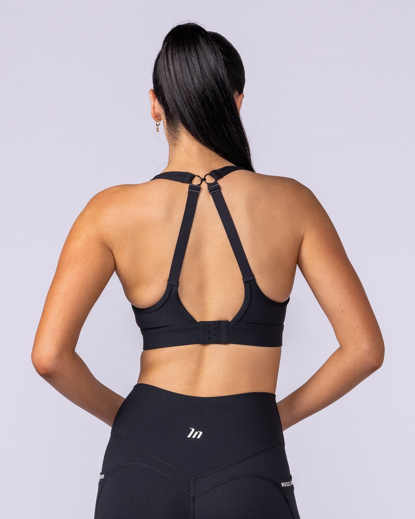 Everything Bra Black - Muscle Nation women's sports bra, view 4