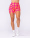 Evolve Signature Bike Shorts Cosmo Petals - Muscle Nation women's bike shorts, view 3