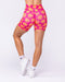 Evolve Signature Bike Shorts Cosmo Petals - Muscle Nation women's bike shorts, view 4