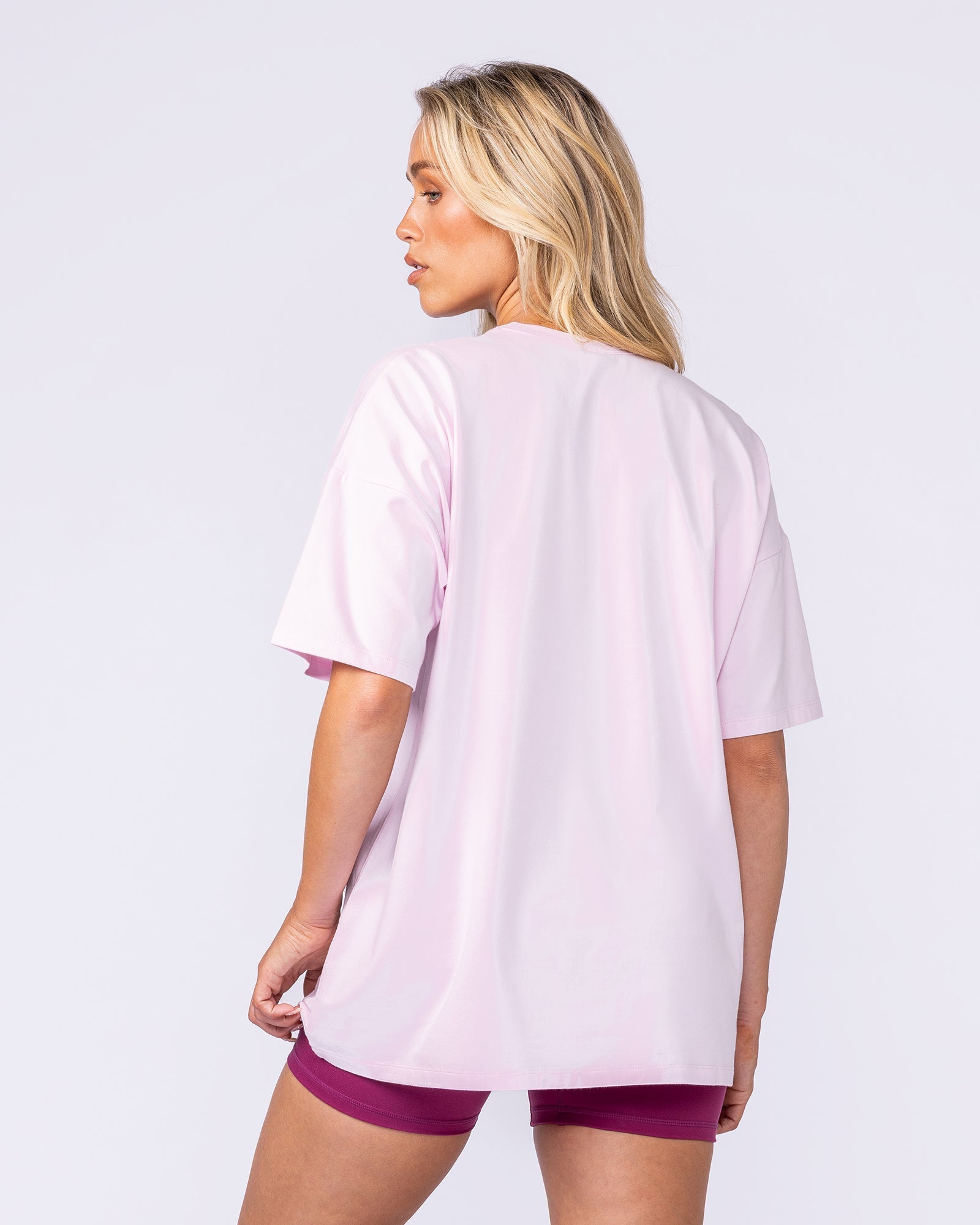 Extra Dirty Oversized Tee Pink Lady - Muscle Nation women's gym tee, view 2