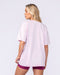 Extra Dirty Oversized Tee Pink Lady - Muscle Nation women's gym tee, view 2