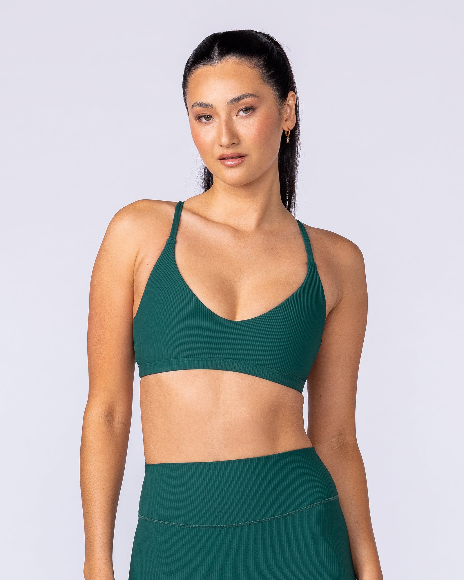 Fantasy Rib Bralette Evergreen - Muscle Nation women's bralette