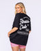 Fizz Oversized Tee Black - Muscle Nation women's gym tee, view 4