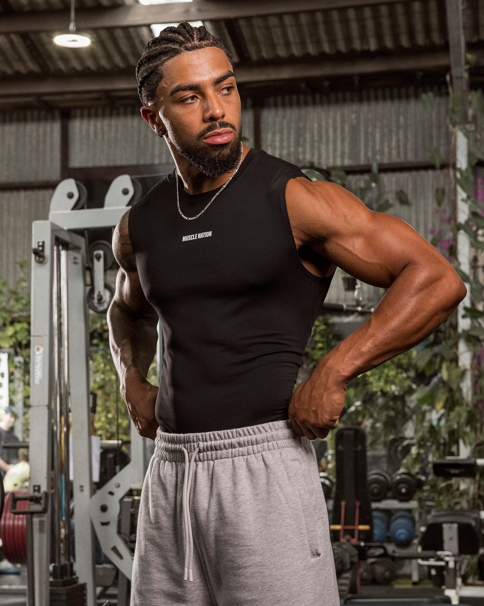 Apex Sleeveless Tee in Black - Muscle Nation men's muscle tank