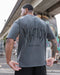 Division Oversized Tee - Washed Dark Tornado
