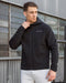 Essential Tech Zip Hoodie - Black