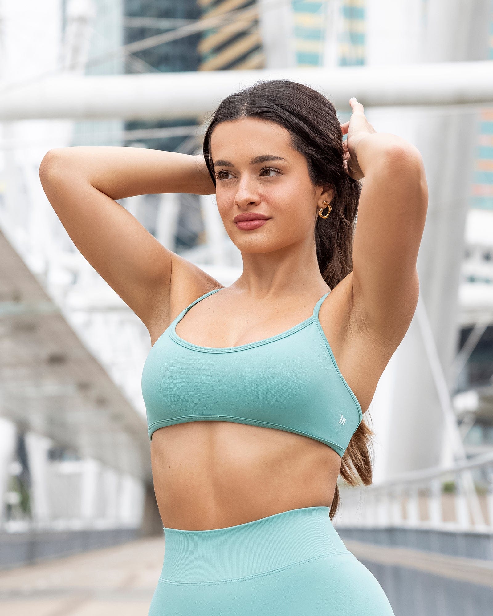 Sculpt Seamless Bralette - Green Coral