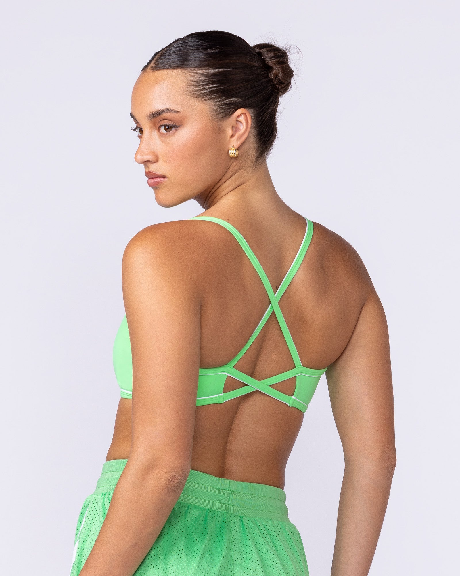 Haze Bralette Key Lime - Muscle Nation women's bralette, view 2
