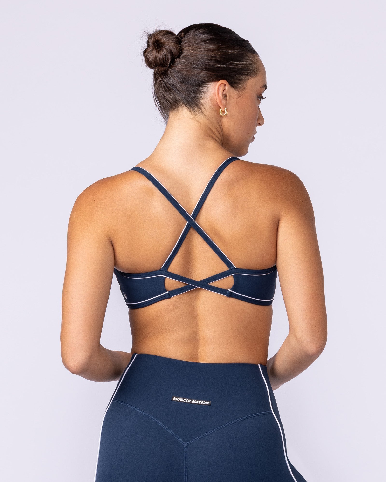 Haze Bralette Navy - Muscle Nation women's bralette, view 2