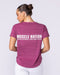 Ignite Training Tee Raspberry Quartz - Muscle Nation women's gym tee, view 4
