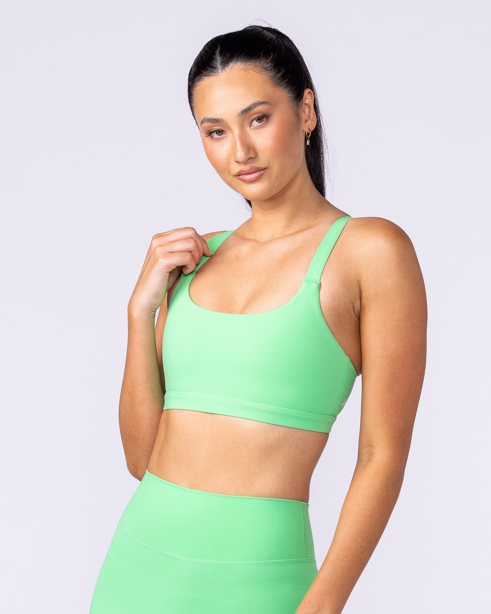 Impulse Bra Neon Apple - Muscle Nation women's sports bra, view 3