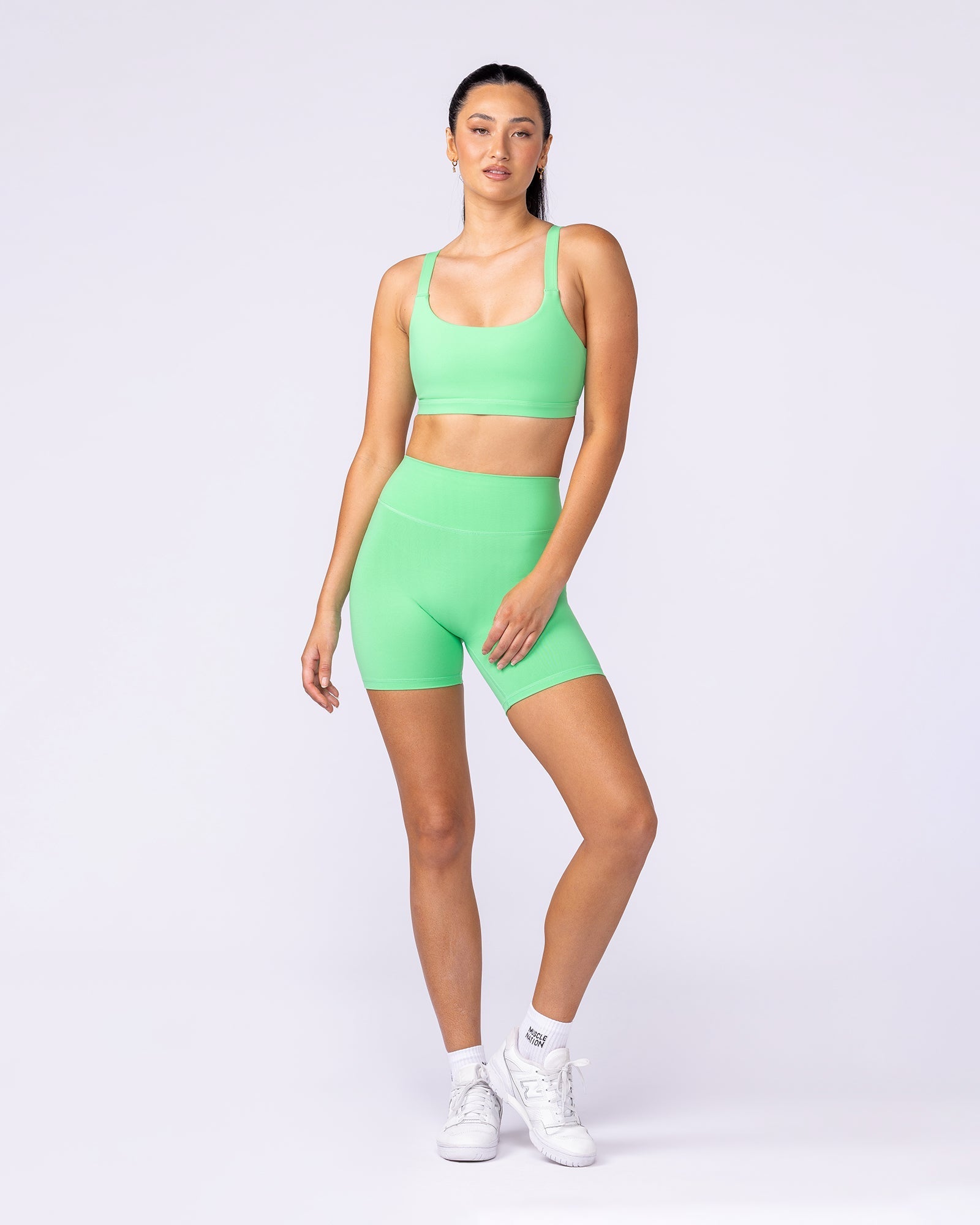 Impulse Bra Neon Apple - Muscle Nation women's sports bra, view 5