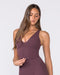 Influence Bra Tank Dark Cherry - Muscle Nation women's tank top, view 2
