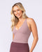 Influence Bra Tank Mocha Berry - Muscle Nation women's tank top, view 3