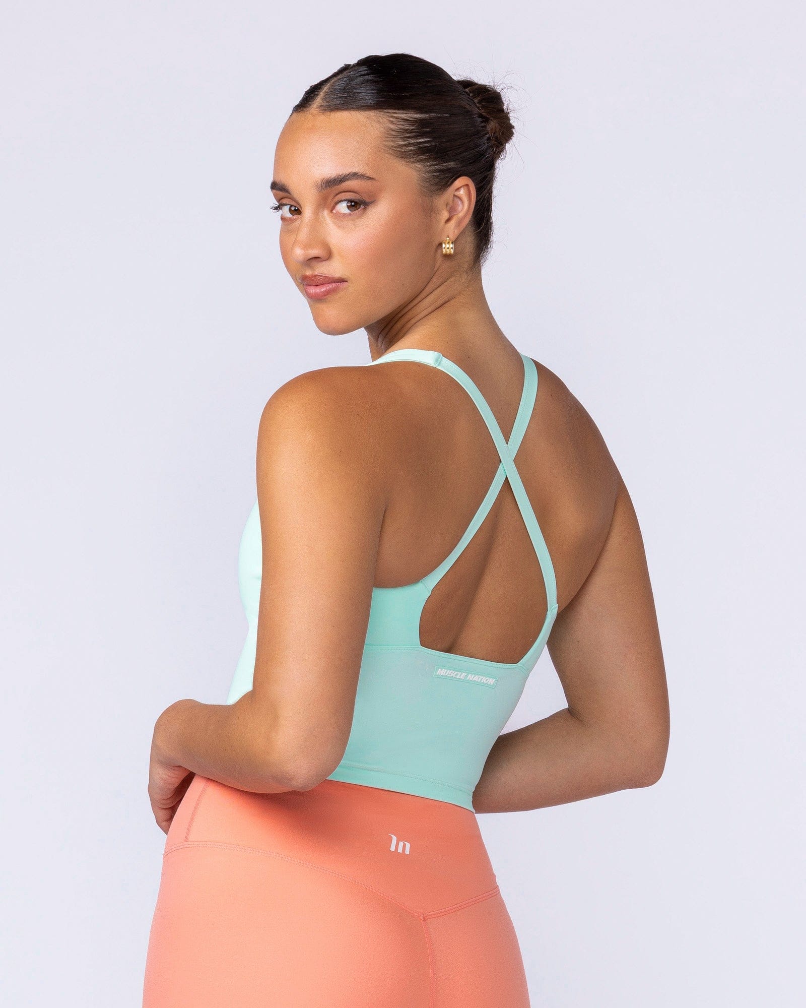 Influence Bra Tank Ocean Wave - Muscle Nation women's tank top, view 3