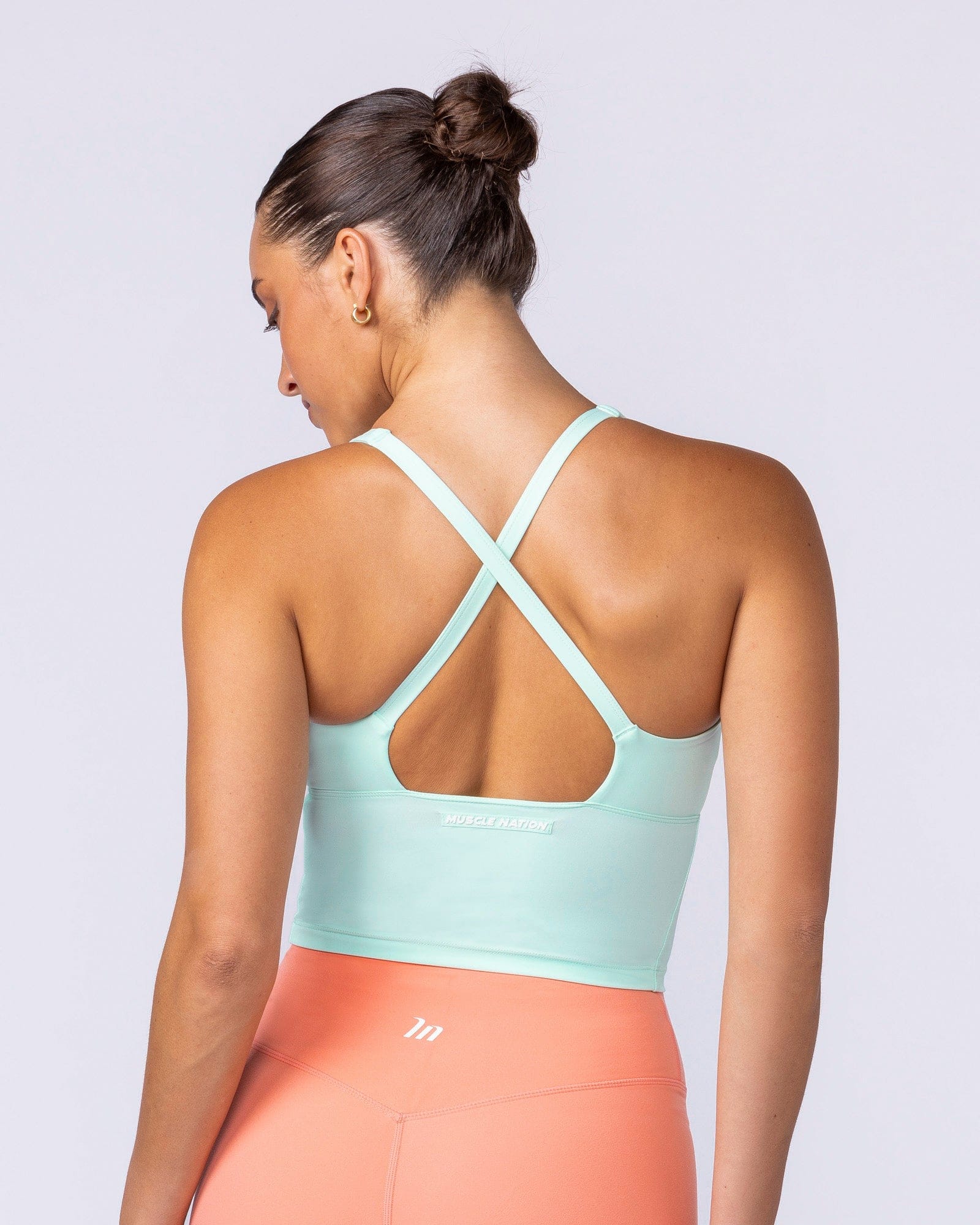Influence Bra Tank Ocean Wave - Muscle Nation women's tank top, view 4